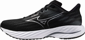 right - foot Mizuno Wave Inspire 21 WIDE FIT (2E) Mens Running Shoes - Black