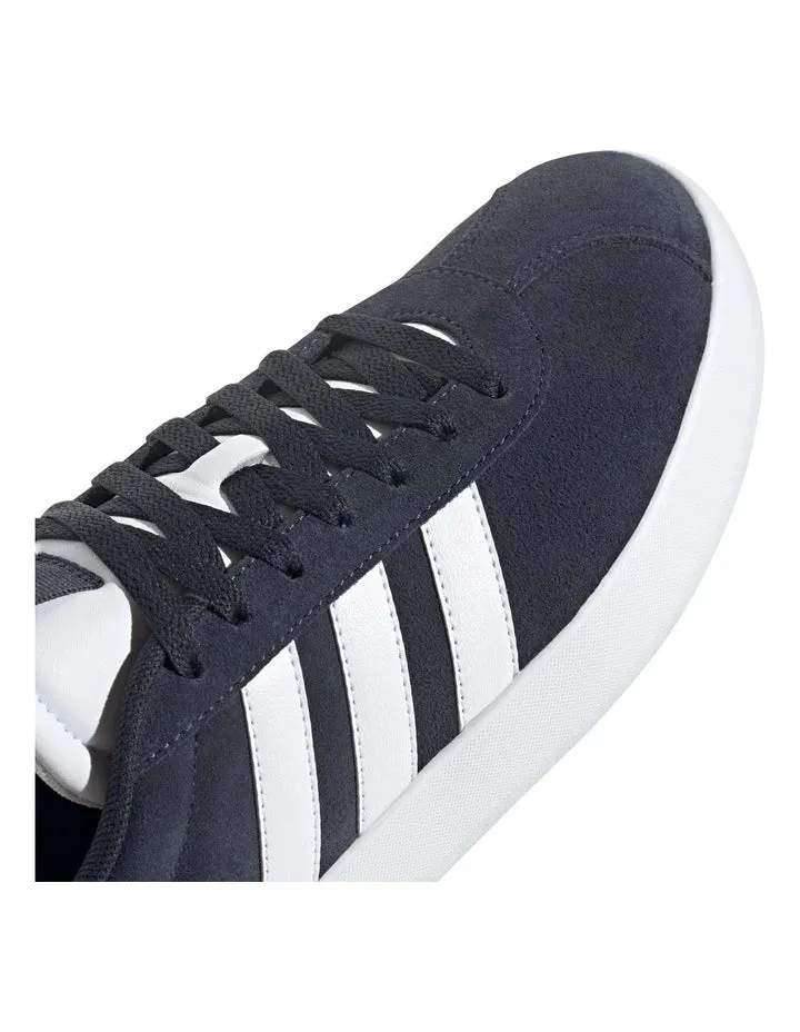 Non Slip Outsole Grip Adidas Men's Vl Court 3.0 Ink Navy/White Sneaker Shoe