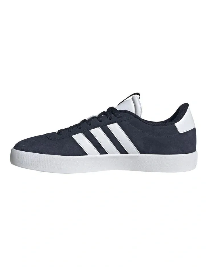 Adidas Men's Vl Court 3.0 Ink Navy/White Sneaker Shoe Reinforced Heel Counter Sport Luxe