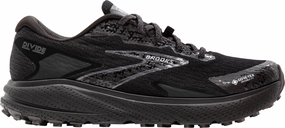 Quick lacing Brooks Divide 5 GORE-TEX Mens Trail Running Shoes - Black