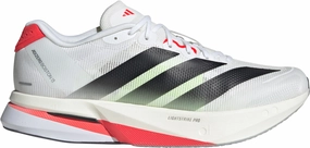 adidas Adizero Boston 13 Mens Running Shoes - White Tapered Heel Geometry TPU Stability