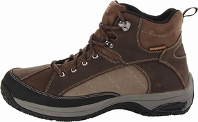 Men's Lawrence Mid Waterproof Boot In Dark Brown Handmade Craft High Traction All Day Worker