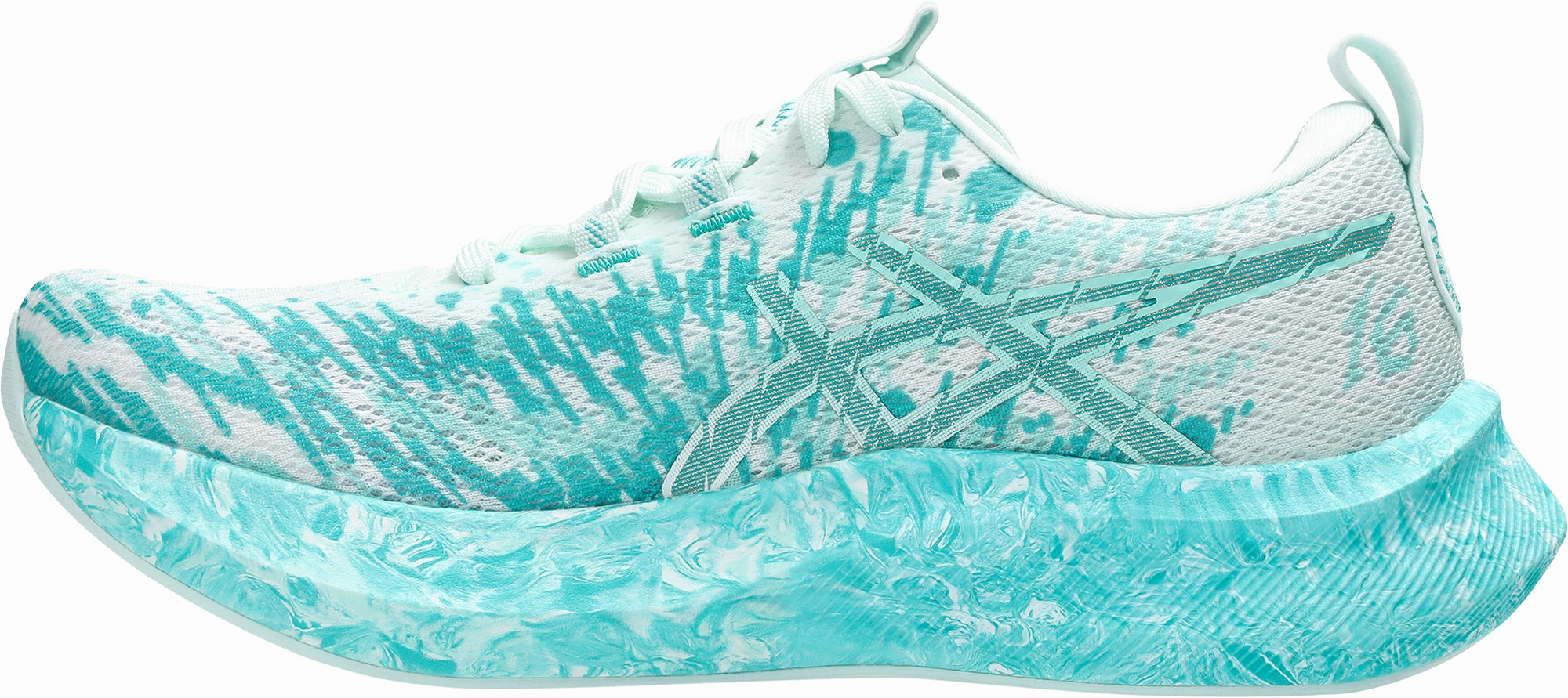 Asics Noosa Tri 16 Womens Running Shoes - White Recycled Rubber Compact Build