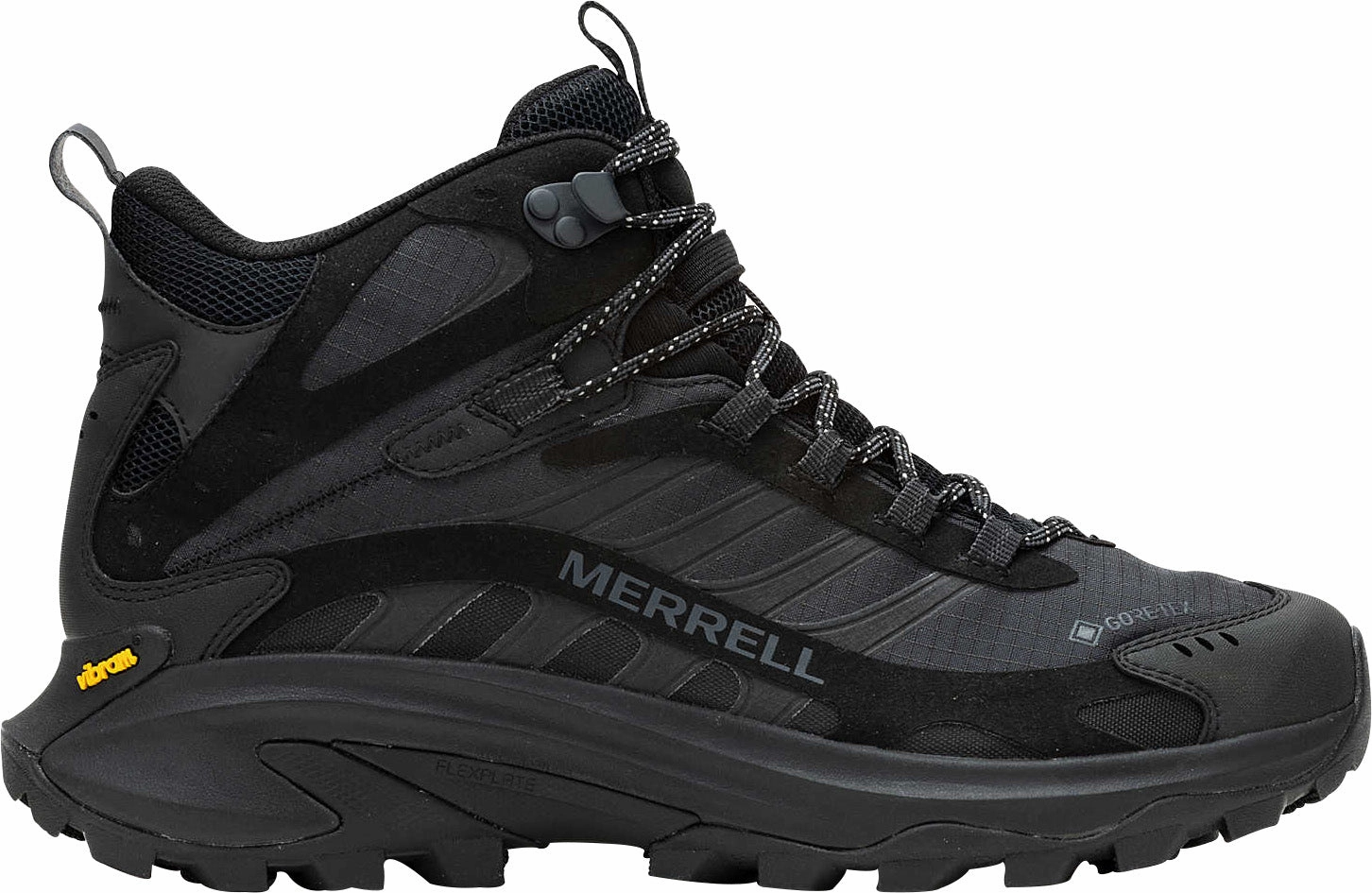 Merrell Moab Speed 2 Mid GORE-TEX Mens Walking Boots - Black Track and field Comfortable foot wrap