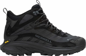 Merrell Moab Speed 2 Mid GORE-TEX Mens Walking Boots - Black Track and field Comfortable foot wrap