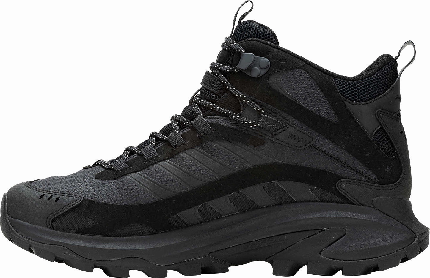 Pressure Dispersing Pods neutral - arch shoe help Merrell Moab Speed 2 Mid GORE-TEX Mens Walking Boots - Black
