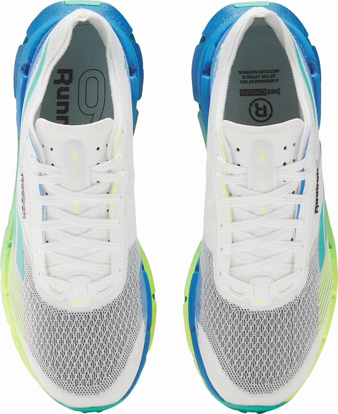 Reebok FloatZig X1 Mens Running Shoes - White supinated foot shoe support