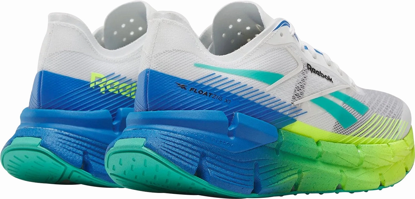 Reebok FloatZig X1 Mens Running Shoes - White Anatomical Lacing System