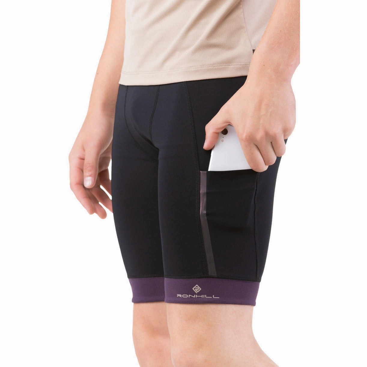 Easy Flex Trend Essential Ronhill Tech Ultra 9 Inch Mens Short Running Tights - Black