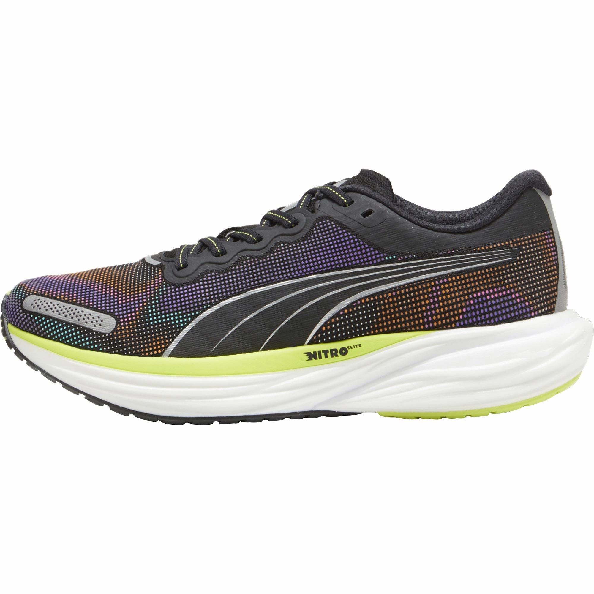Puma Deviate Nitro 2 Mens Running Shoes - Black Lace Up Closure Systems