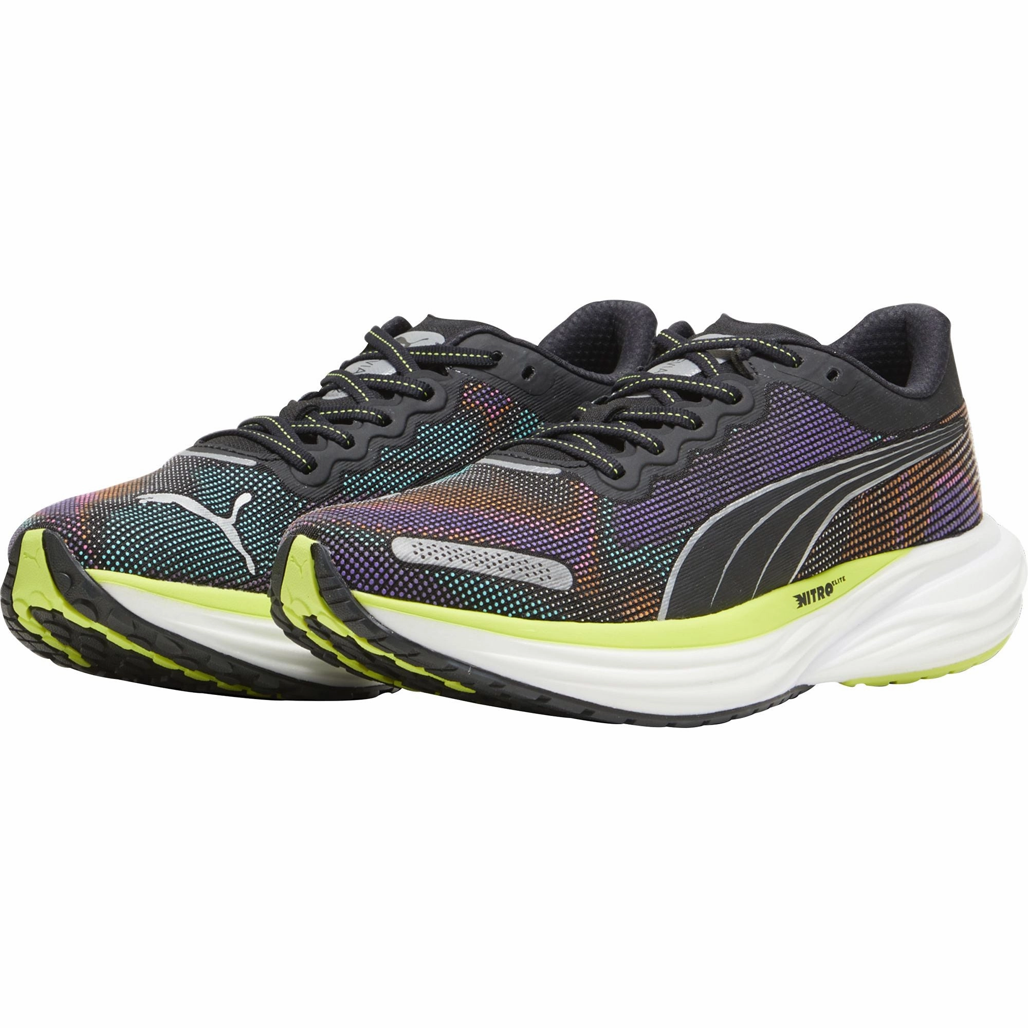 Puma Deviate Nitro 2 Mens Running Shoes - Black Adaptive Impact Zones