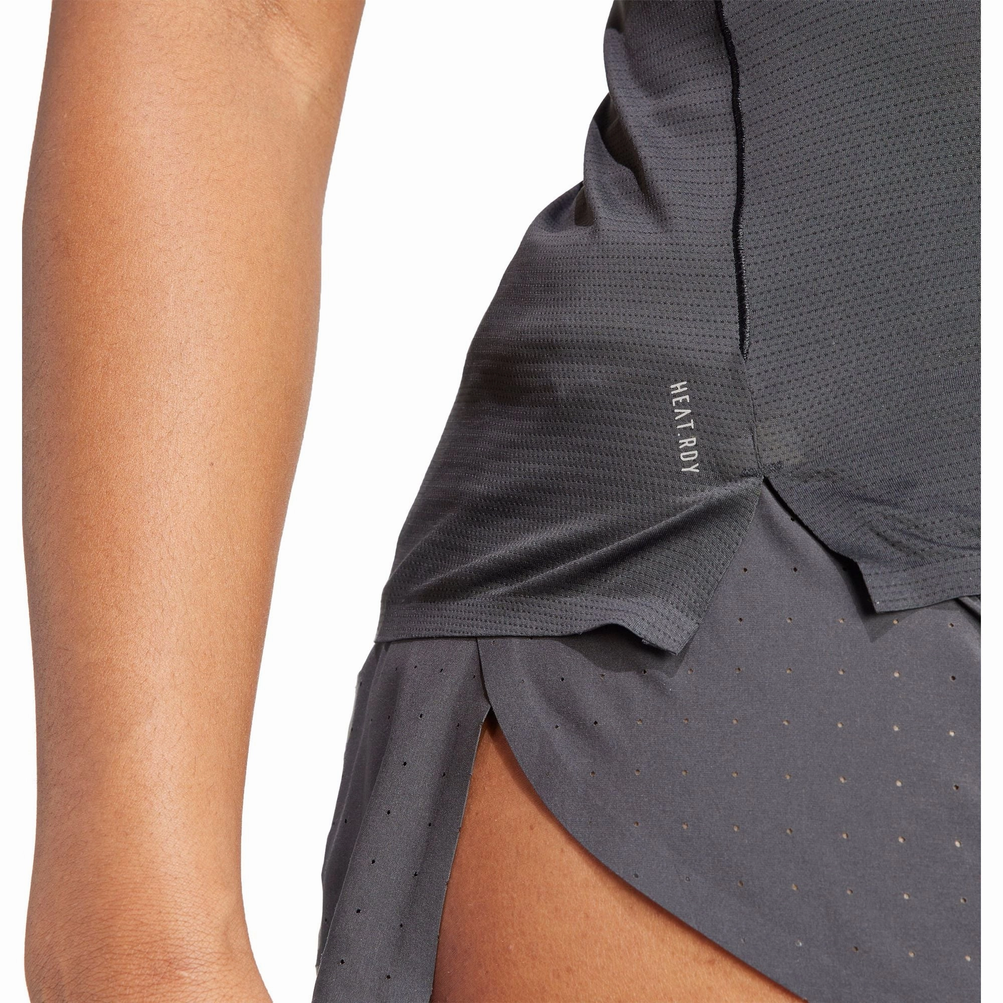 Simple Layer adidas Adizero Short Sleeve Womens Running Top - Black