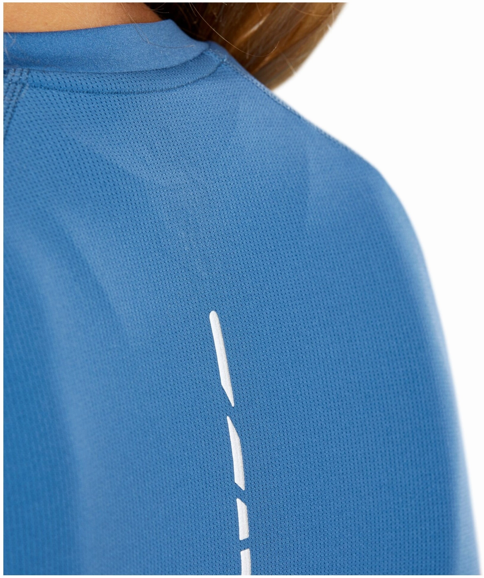 Easy Care Material Sporty Top Asics Cap Short Sleeve Womens Running Top - Blue