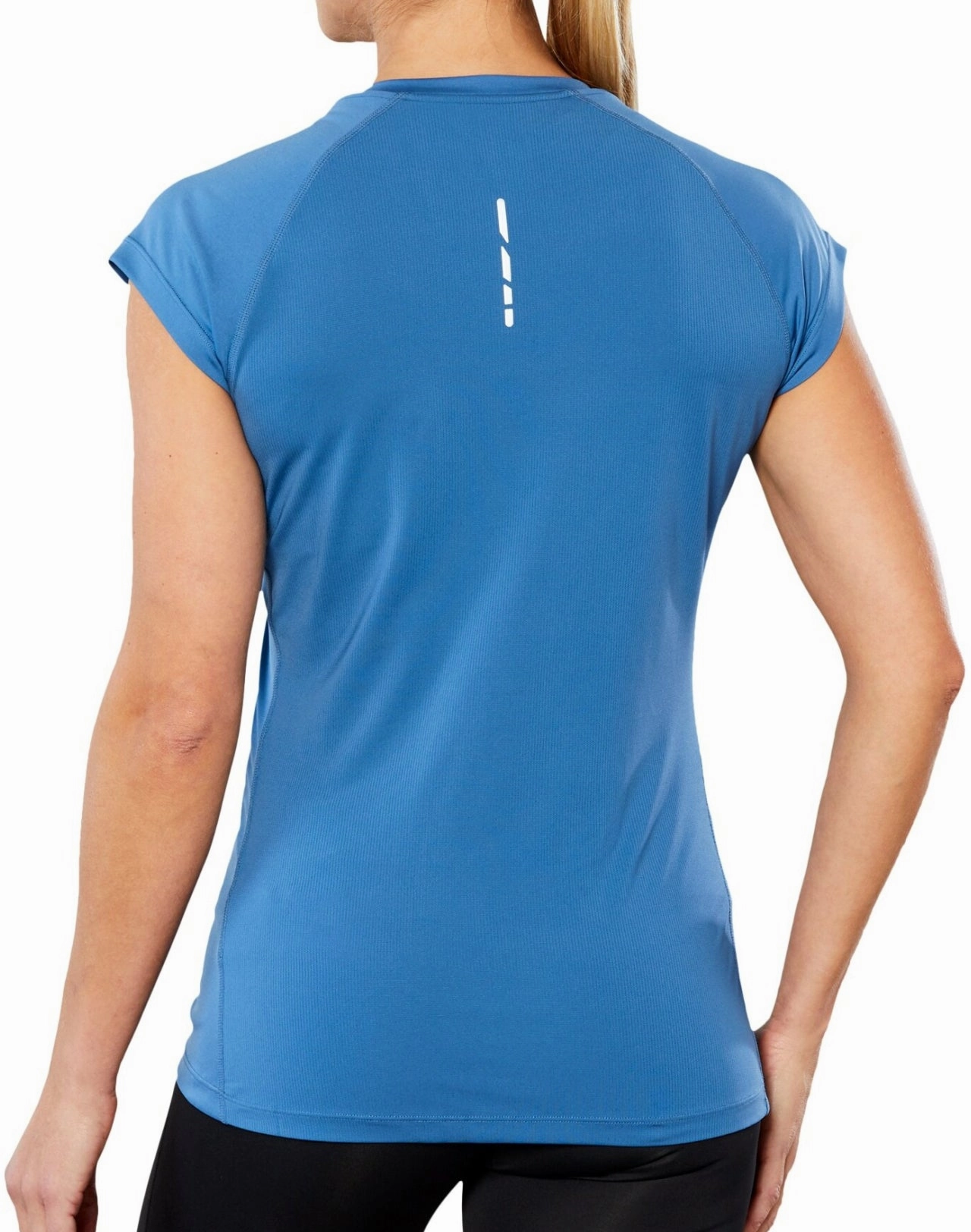 Fashion Ready Asics Cap Short Sleeve Womens Running Top - Blue