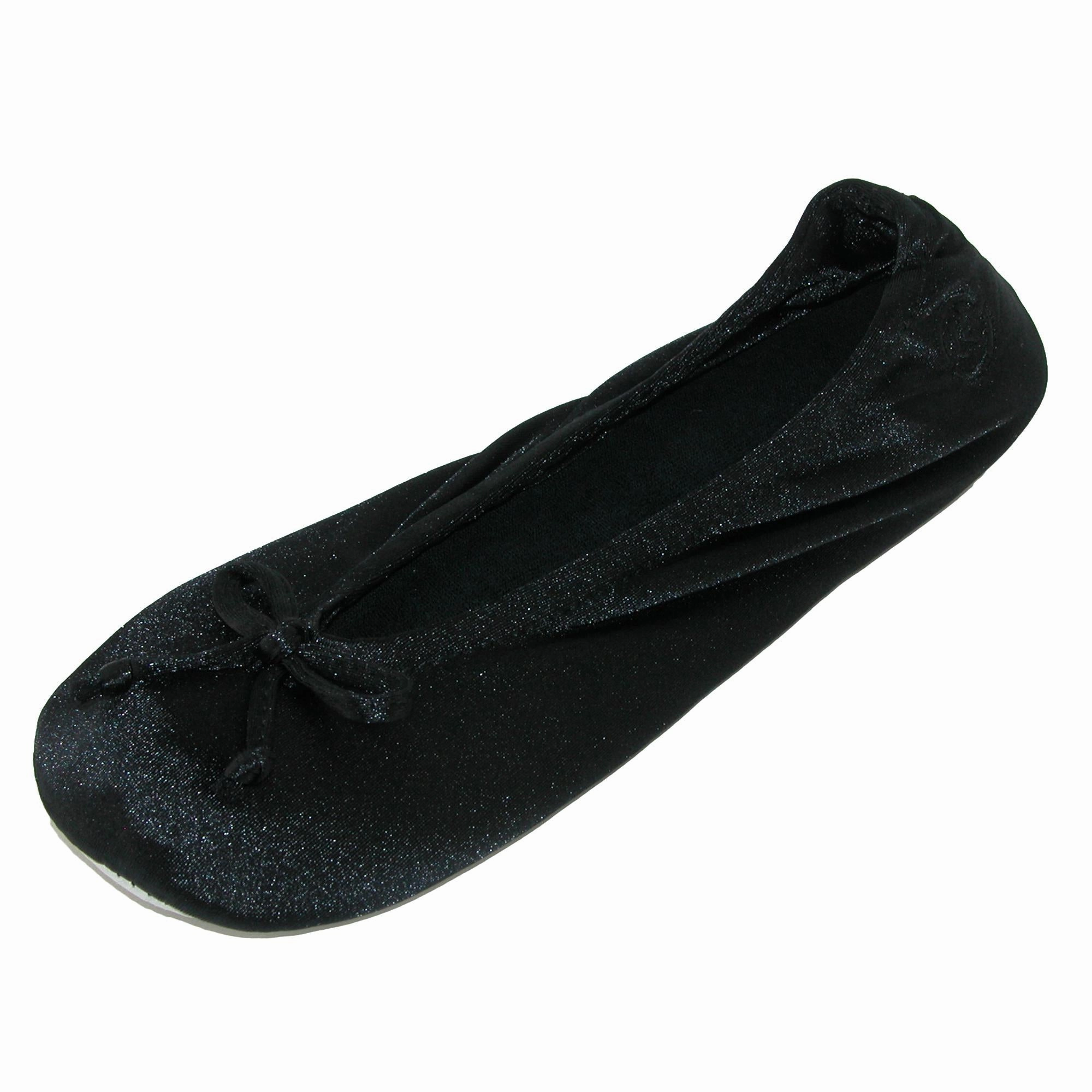 Breathable Footwear Women's Satin Classic Ballerina Slippers (Pack of 2)
