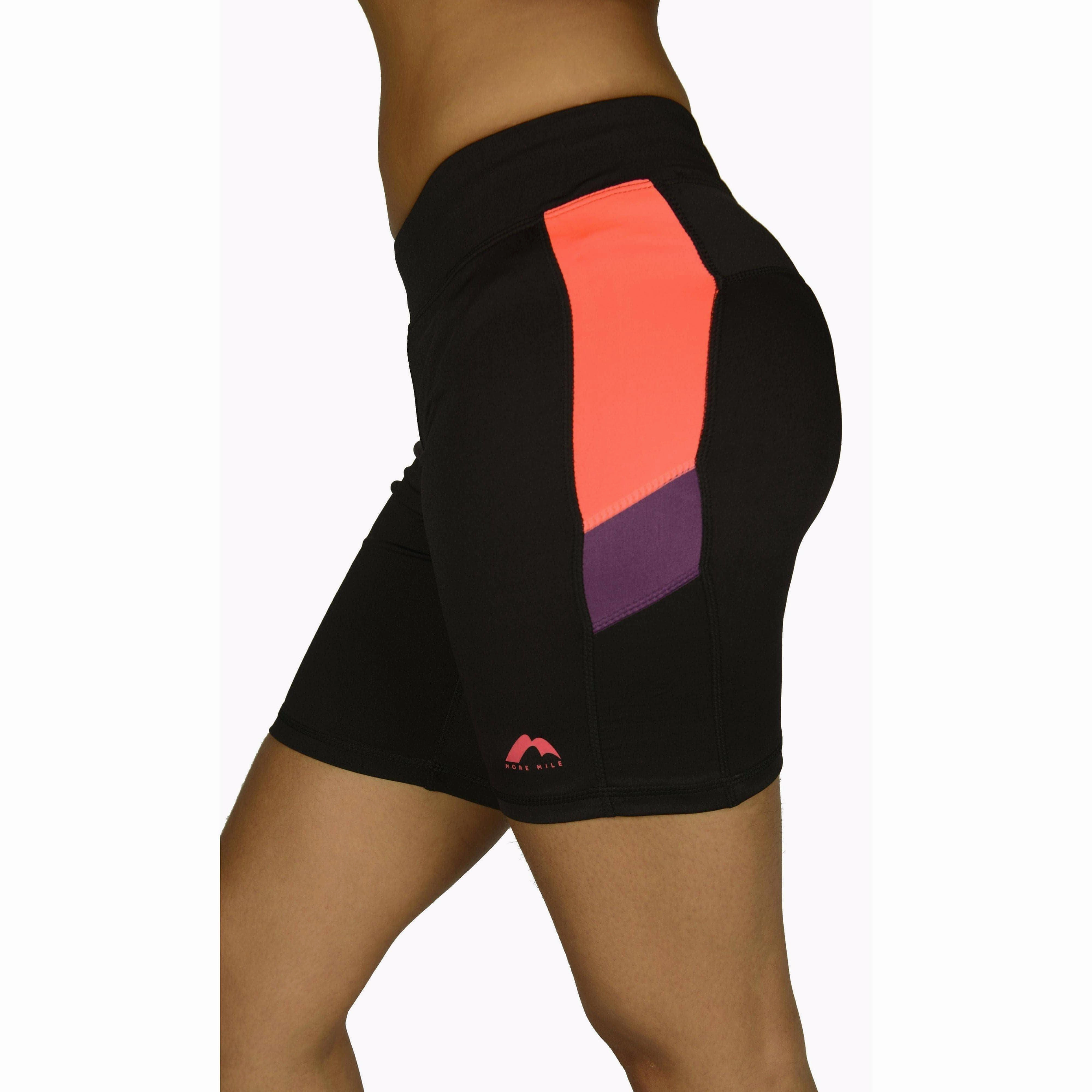 Chic Comfort More Mile More-Tech Womens Short Running Tights - Black