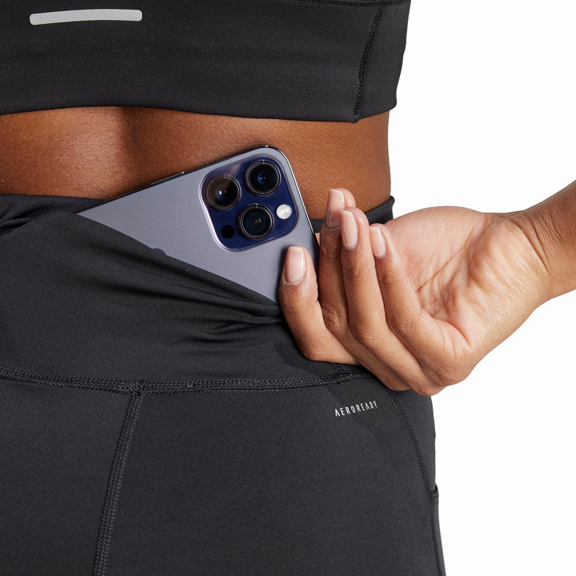 No Cling agriculture industry adidas DailyRun 5 Inch Womens Short Running Tights - Black