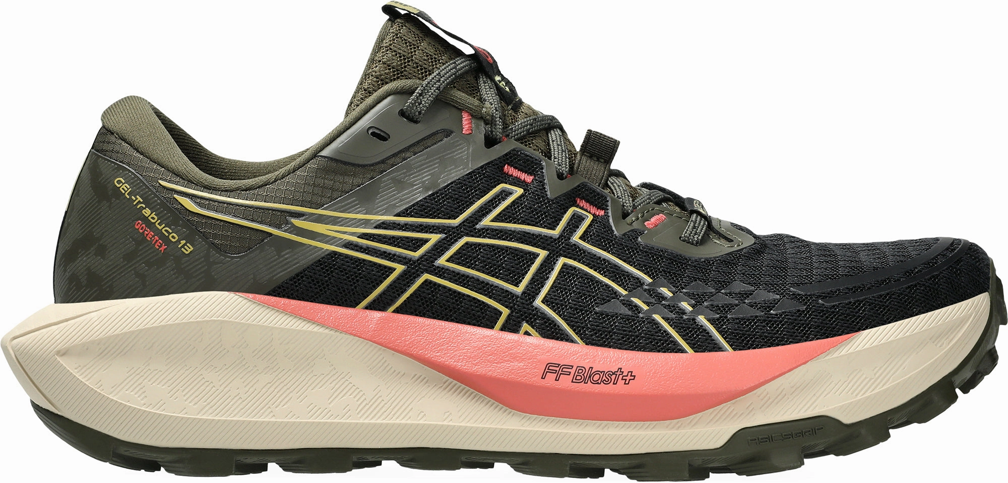 Asics Gel Trabuco 13 GORE-TEX Womens Trail Running Shoes - Black Gradient Density Midsole speed ropes