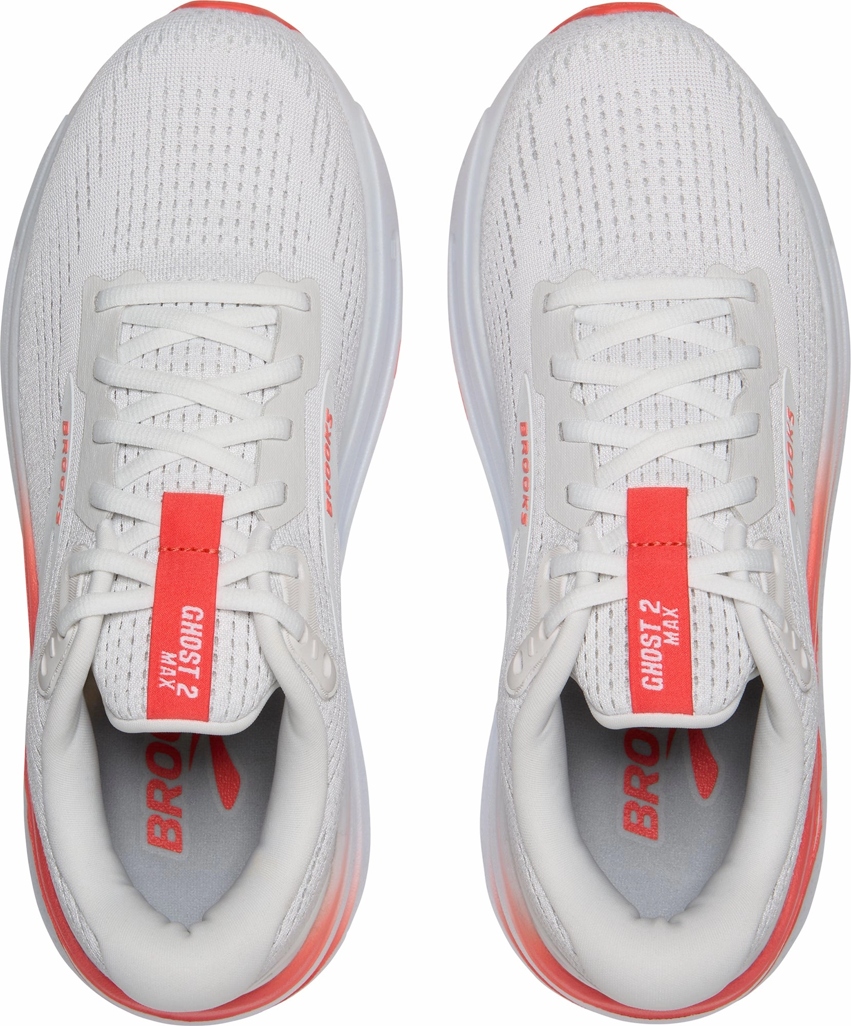 Brooks Ghost Max 2 Womens Running Shoes - White Comfort core Minimalist Style