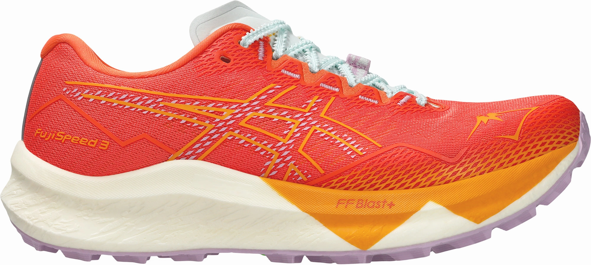 Asics FujiSpeed 3 Womens Trail Running Shoes - Orange Dynamic flex