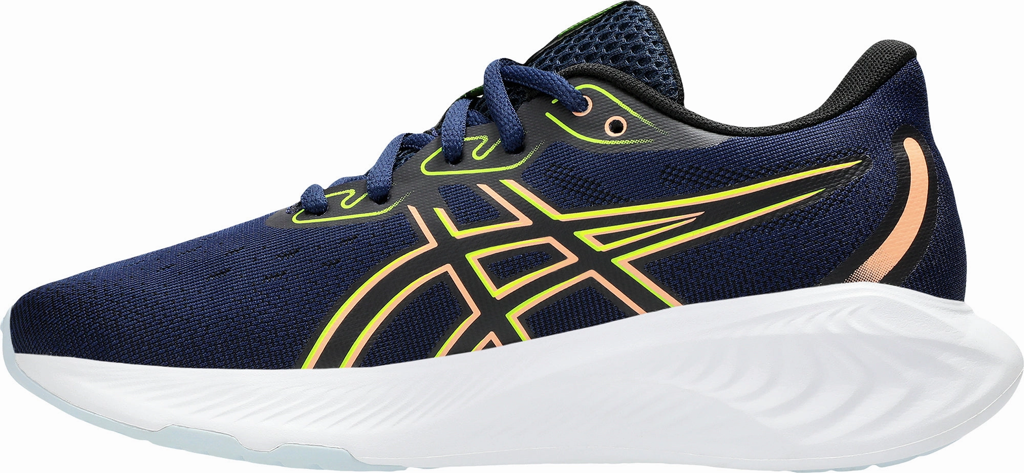 Asics Gel Cumulus 26 Junior Running Shoes - Navy Flexi Fit Antimicrobial