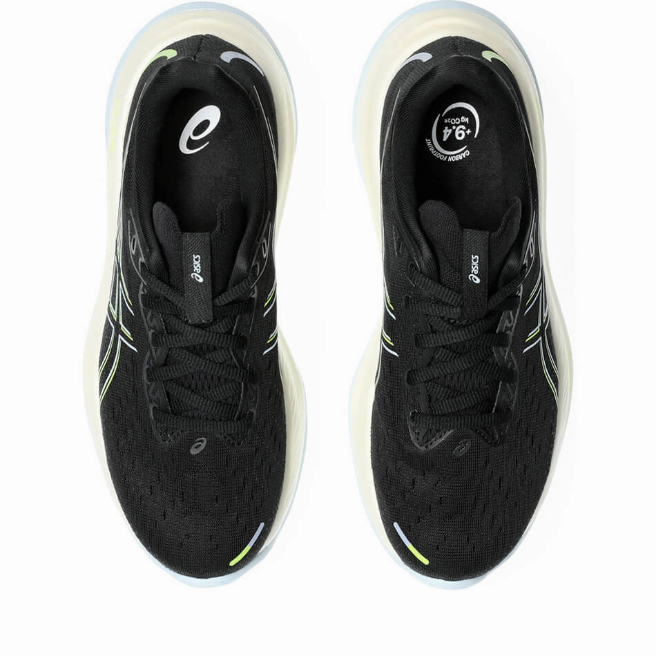 High Rebound Foam Compound quality shoes ASICS GEL-CUMULUS 26 Men's Running Shoes in Black/Safety Yellow AW24