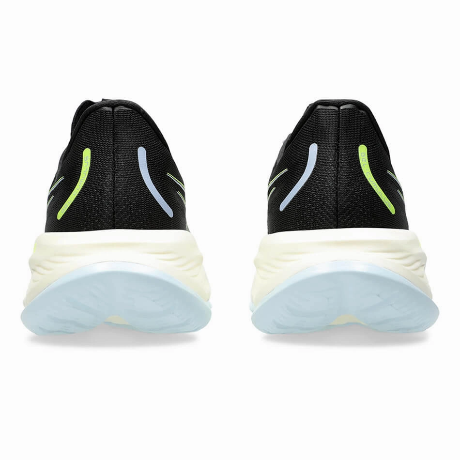 morning running shoes ASICS GEL-CUMULUS 26 Women's Running Shoes in Black/Safety Yellow  AW24