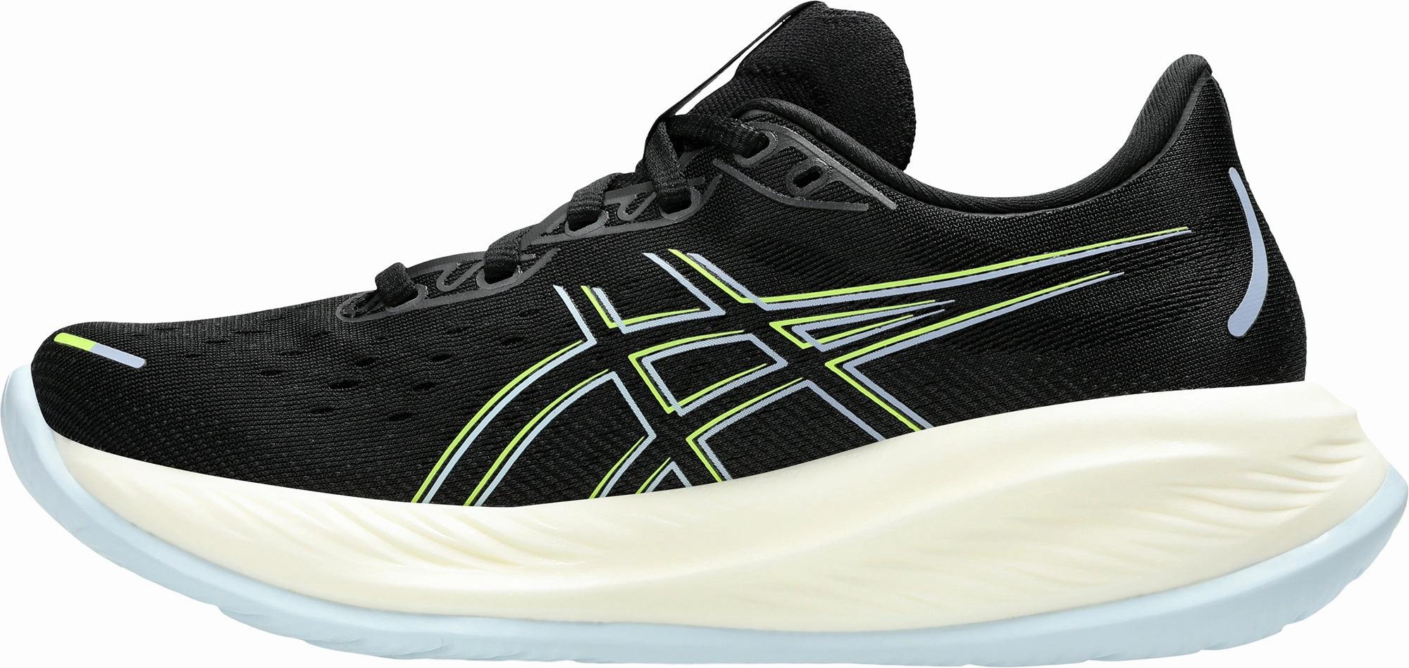 Asics Gel Cumulus 26 Womens Running Shoes - Black Neutral Control Aero Dynamic Silhouette