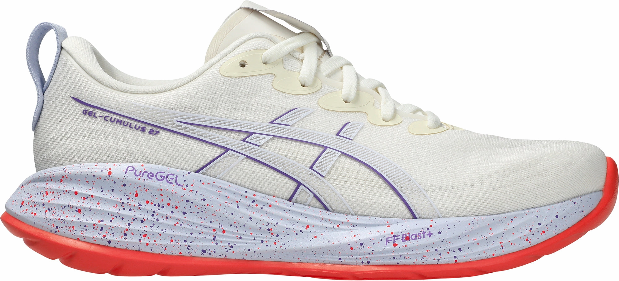 Shock Diffusion Technology Asics Gel Cumulus 27 Tokyo Womens Running Shoes - Cream