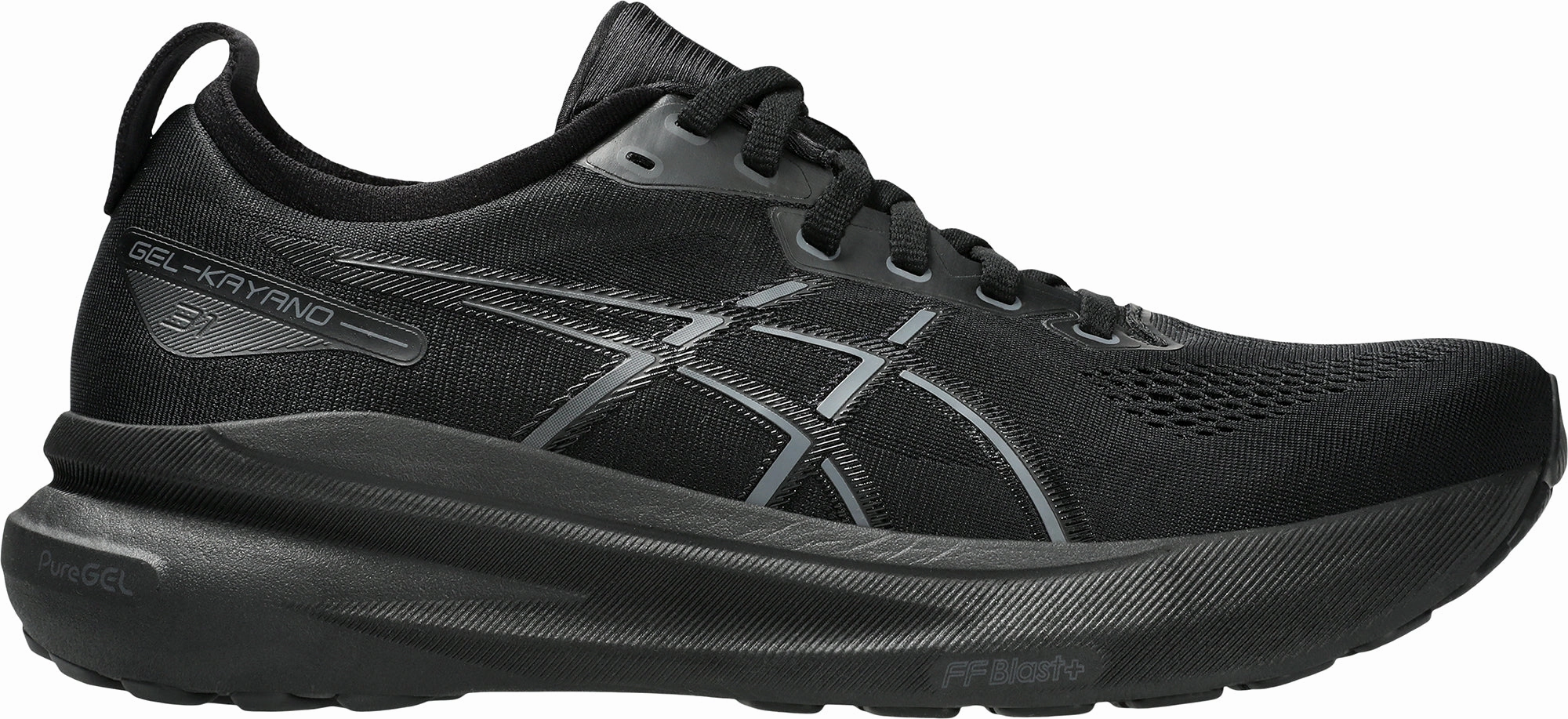 running in hot tracks shoes Asics Gel Kayano 31 Mens Running Shoes - Black