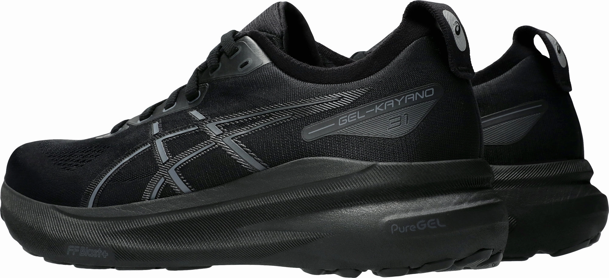 maximalist shoe style running with a cushioned midsole Asics Gel Kayano 31 Mens Running Shoes - Black