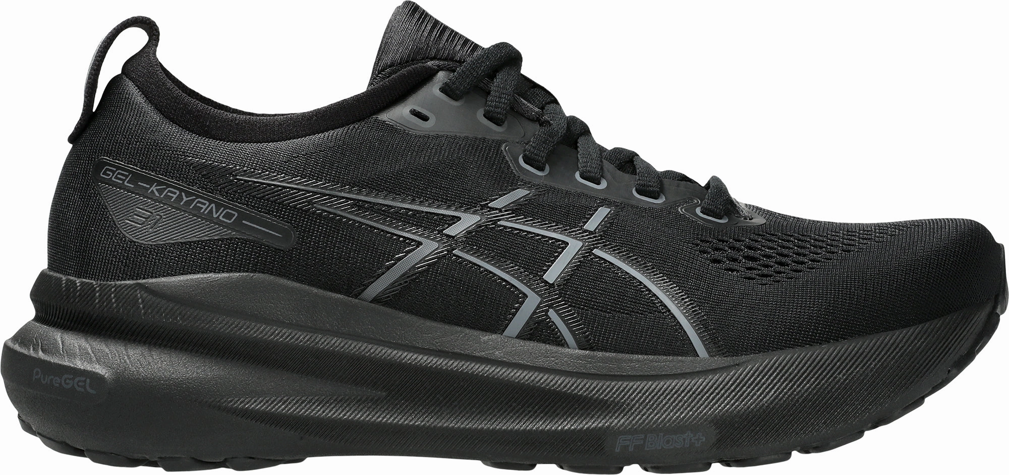 Neutral Cushioning casual sports footwear Asics Gel Kayano 31 Womens Running Shoes - Black