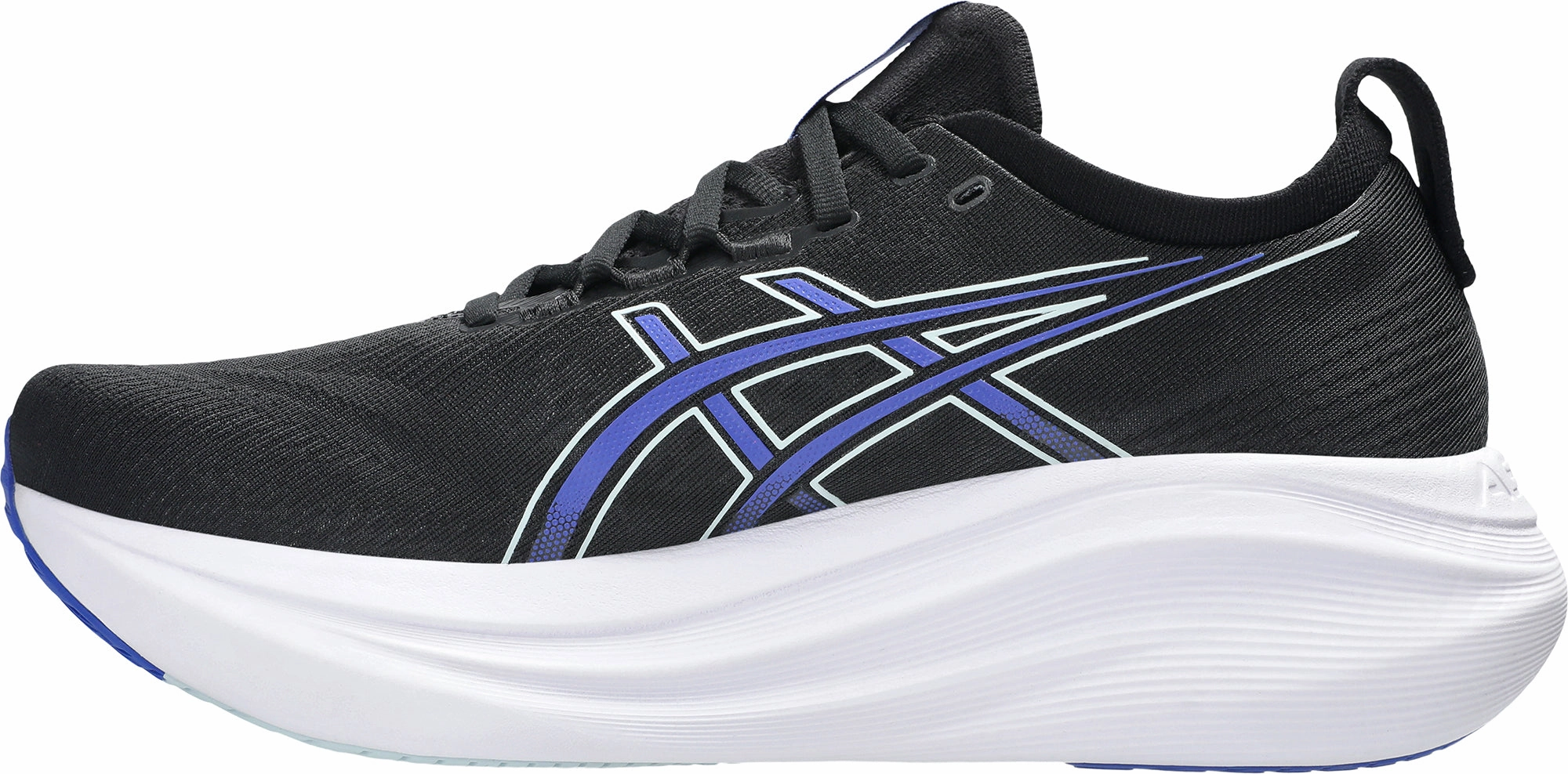 Asics Gel Nimbus 27 Mens Running Shoes - Black interval running wear All Terrain Durability