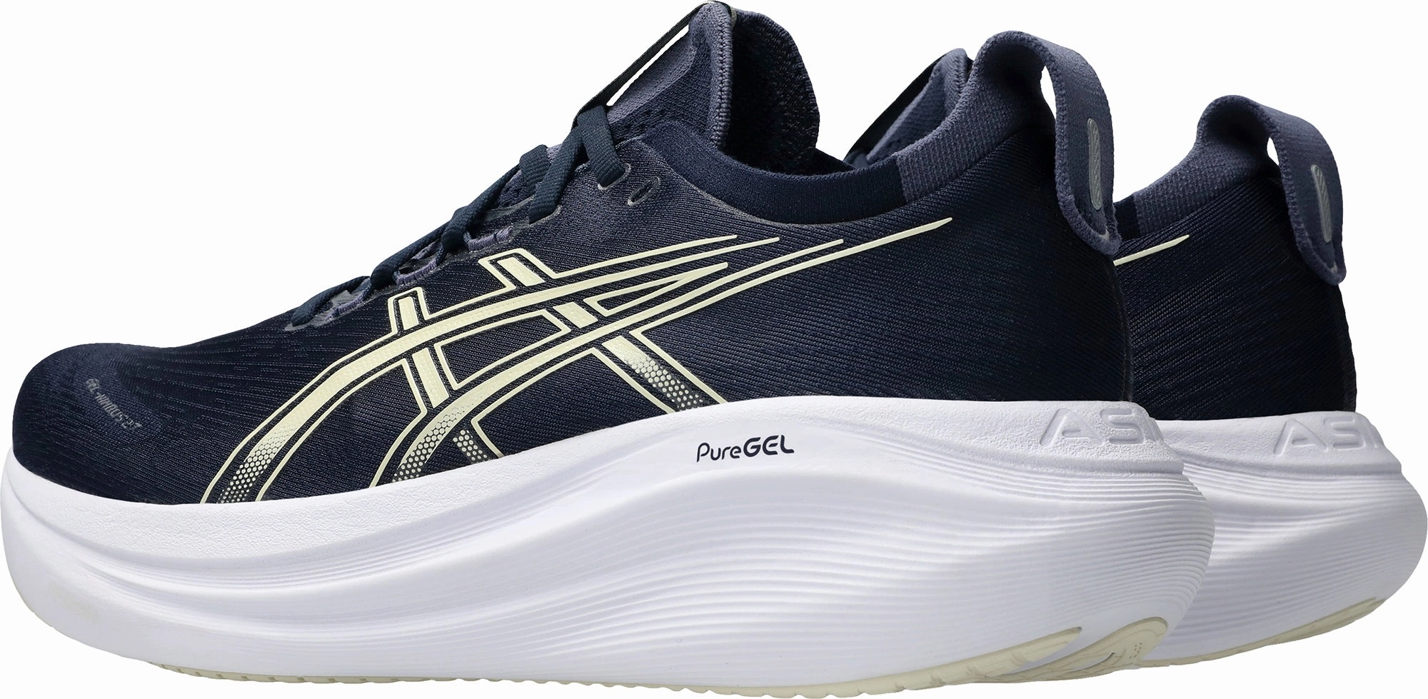 formal - looking running shoes Asics Gel Nimbus 27 Mens Running Shoes - Blue