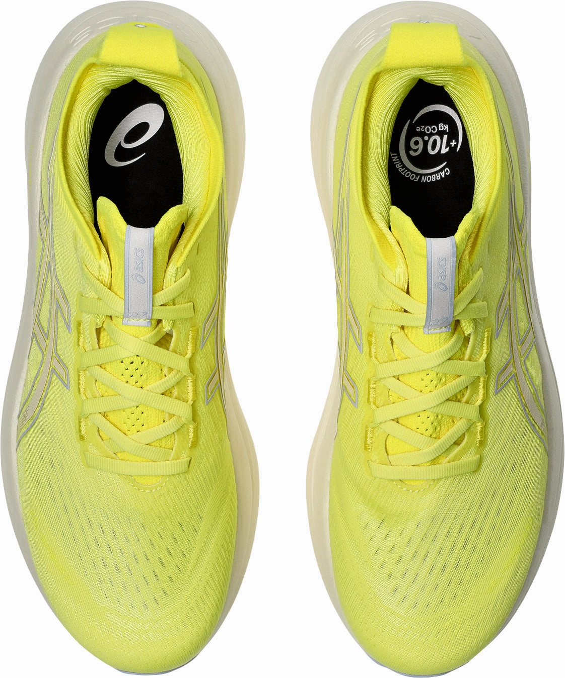 Variable Lacing Asics Gel Nimbus 27 Mens Running Shoes - Yellow