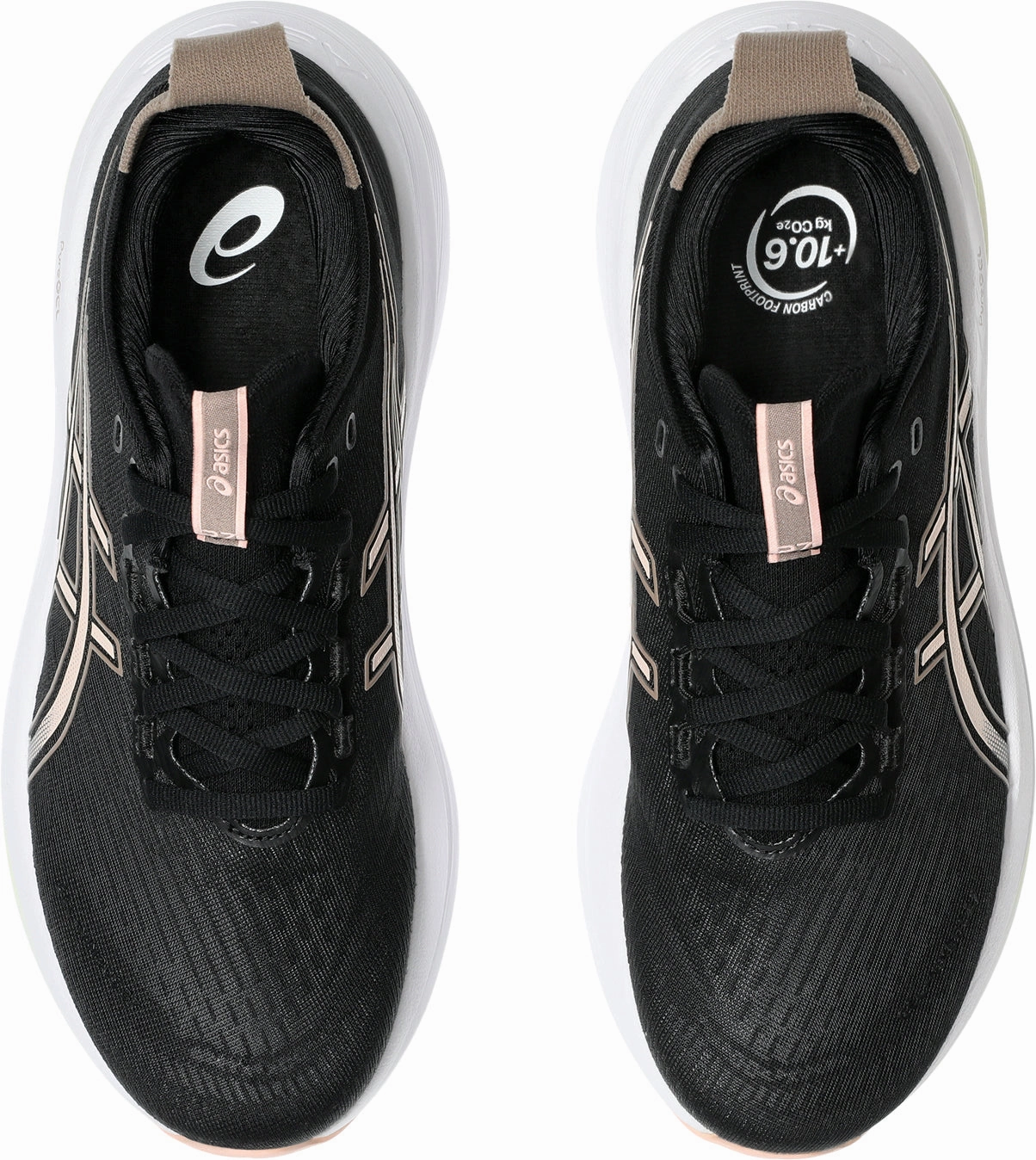 Asics Gel Nimbus 27 Womens Running Shoes - Black muddy shoes