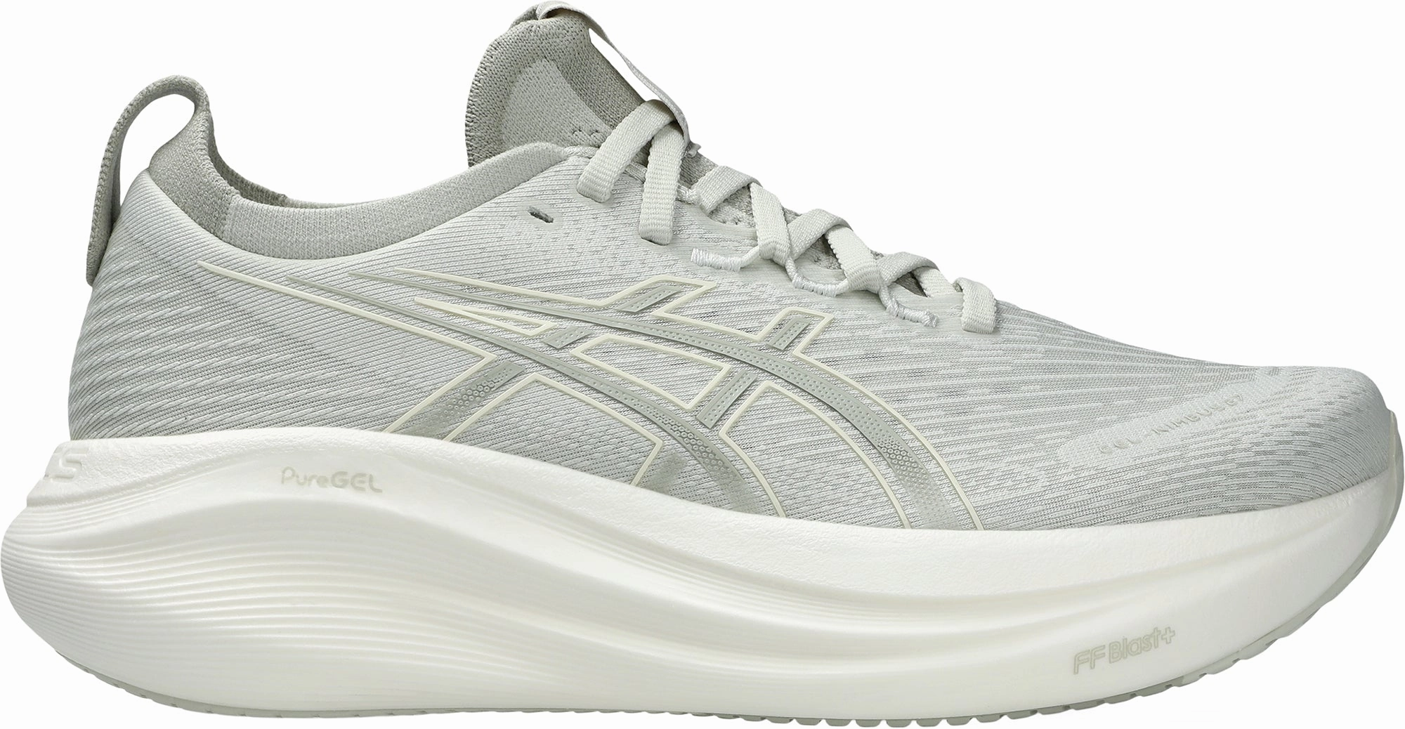 Flexibility - zones Asics Gel Nimbus 27 Womens Running Shoes - Grey