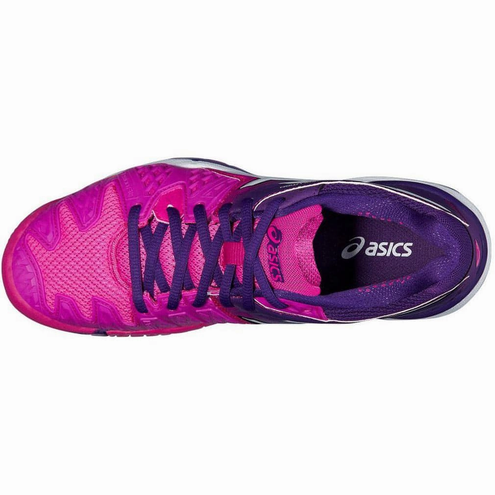 Asics Gel Resolution 6 Clay Womens Tennis Shoes - Pink Aerodynamic Vents