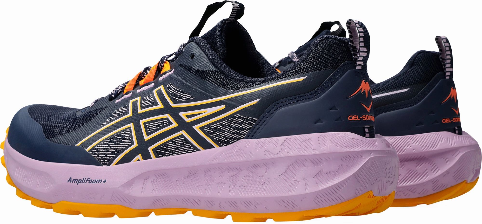 Asics Gel Sonoma 8 Womens Trail Running Shoes - Blue running in a group shoes Molded Insole