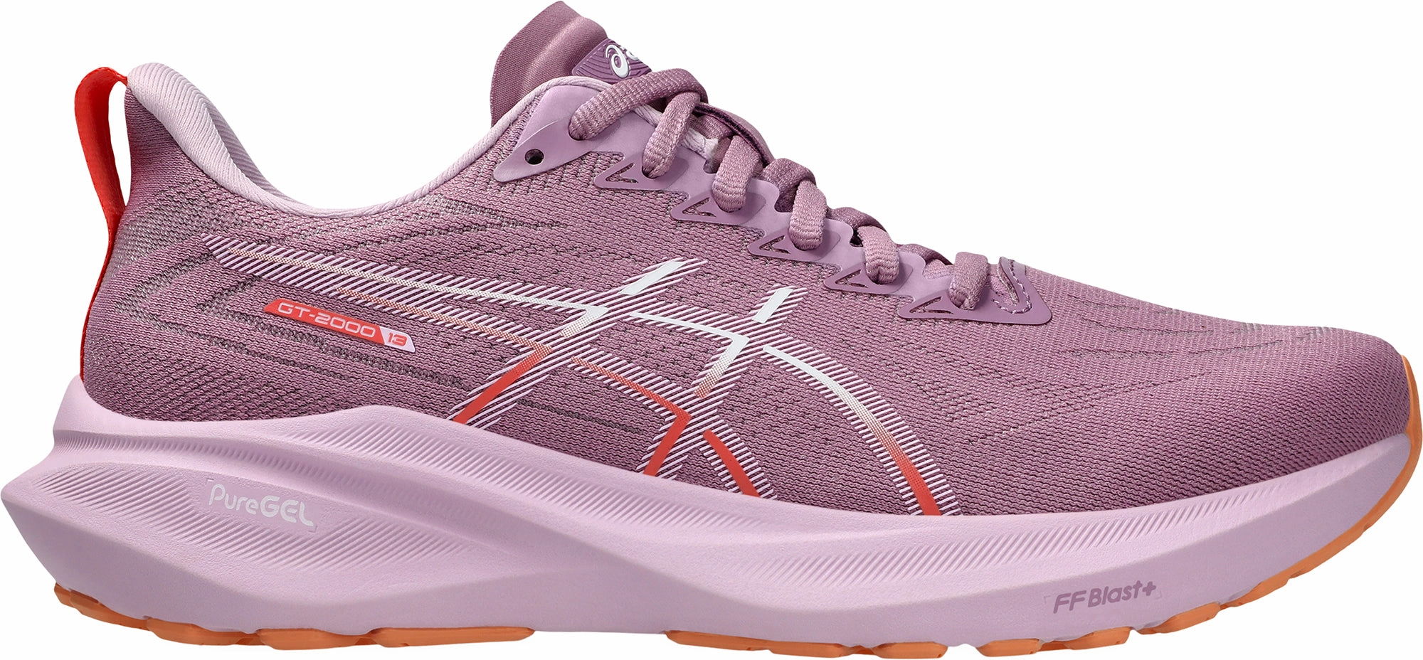 Asics GT 2000 13 Womens Running Shoes - Purple Mono Sock Fit Systems Sport Aesthetic