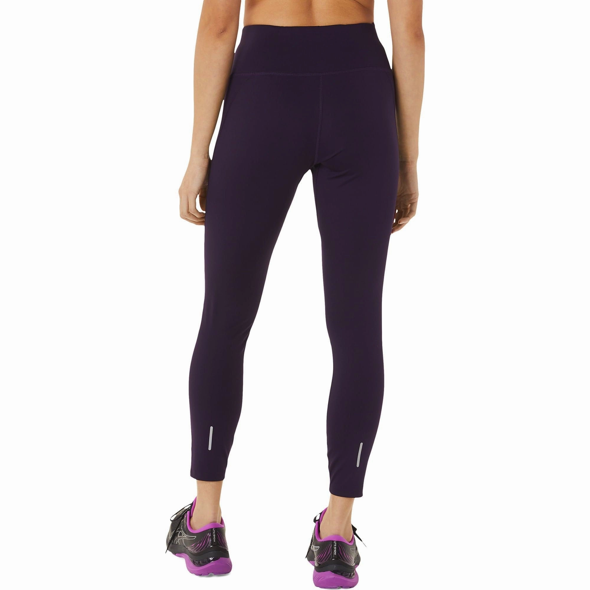 Asics Lite-Show Womens Long Running Tights - Purple Versatile Look Sleek Comfort Wear
