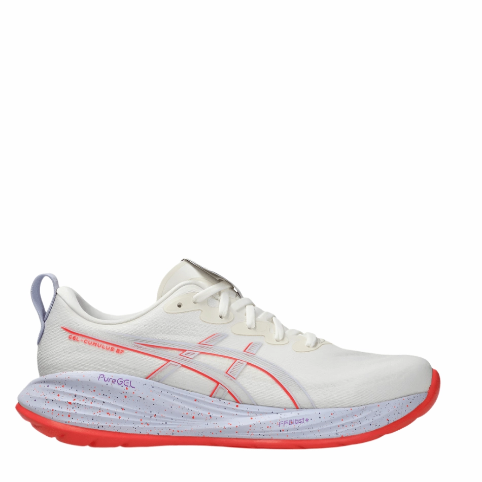popularity - brand shoes ASICS Men's GEL-CUMULUS 27 TOKYO Collection Running Shoes in Cream/Edo Purple AW25