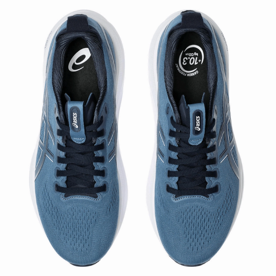 ASICS Men's GEL-KAYANO 32 Running Shoes in Winter Sea/Midnight AW25 Breathable Inner Sleeve Professional - athlete