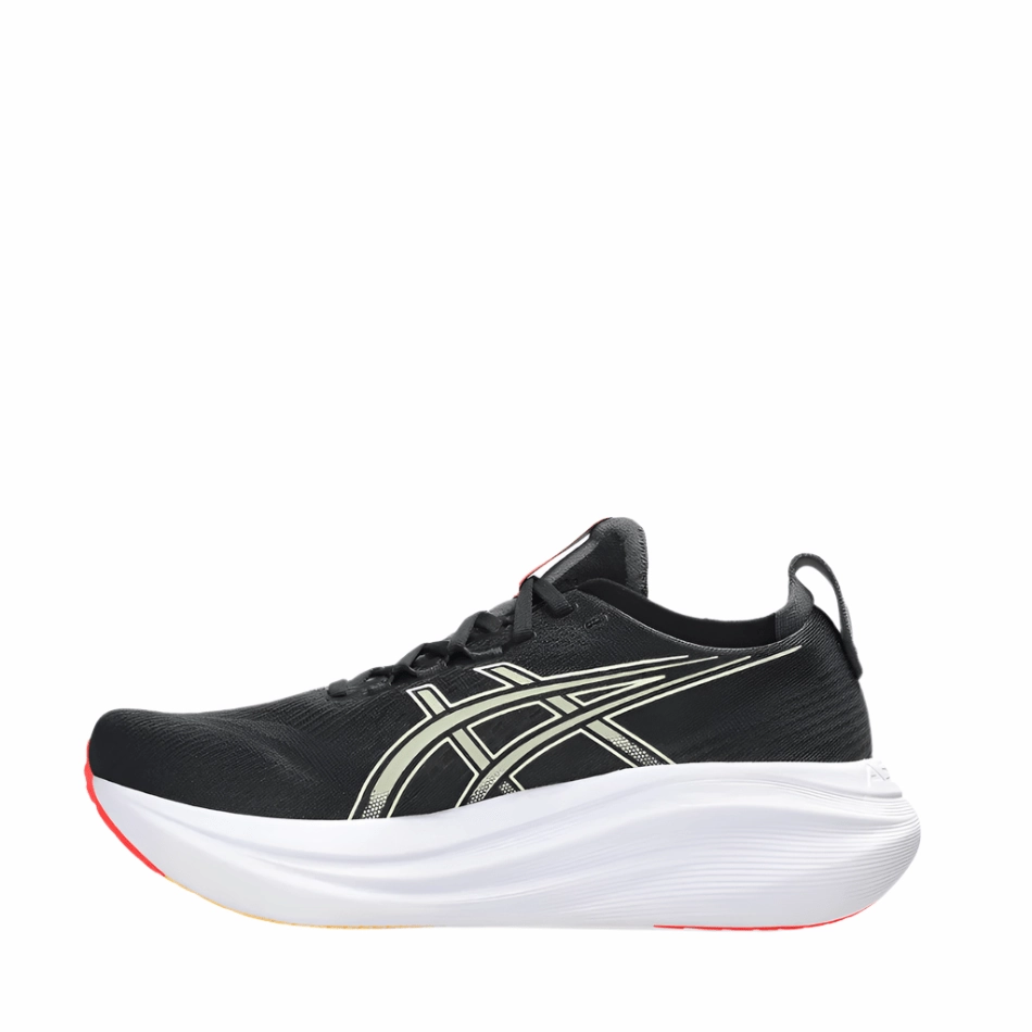 ASICS Men's GEL-NIMBUS 27 Running Shoes in Black/Kahki AW25 road shoes