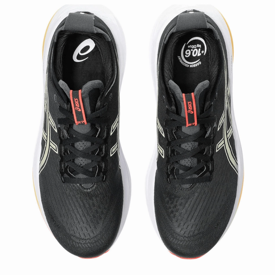 ASICS Men's GEL-NIMBUS 27 Running Shoes in Black/Kahki AW25 Trail