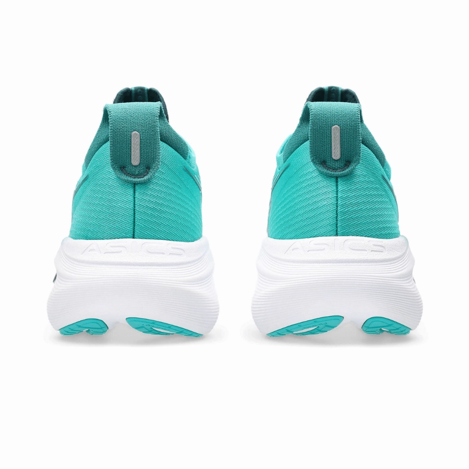 ASICS Men's GEL-NIMBUS 27 Running Shoes in Wave Teal/Saxon Green SS25 platform shoes