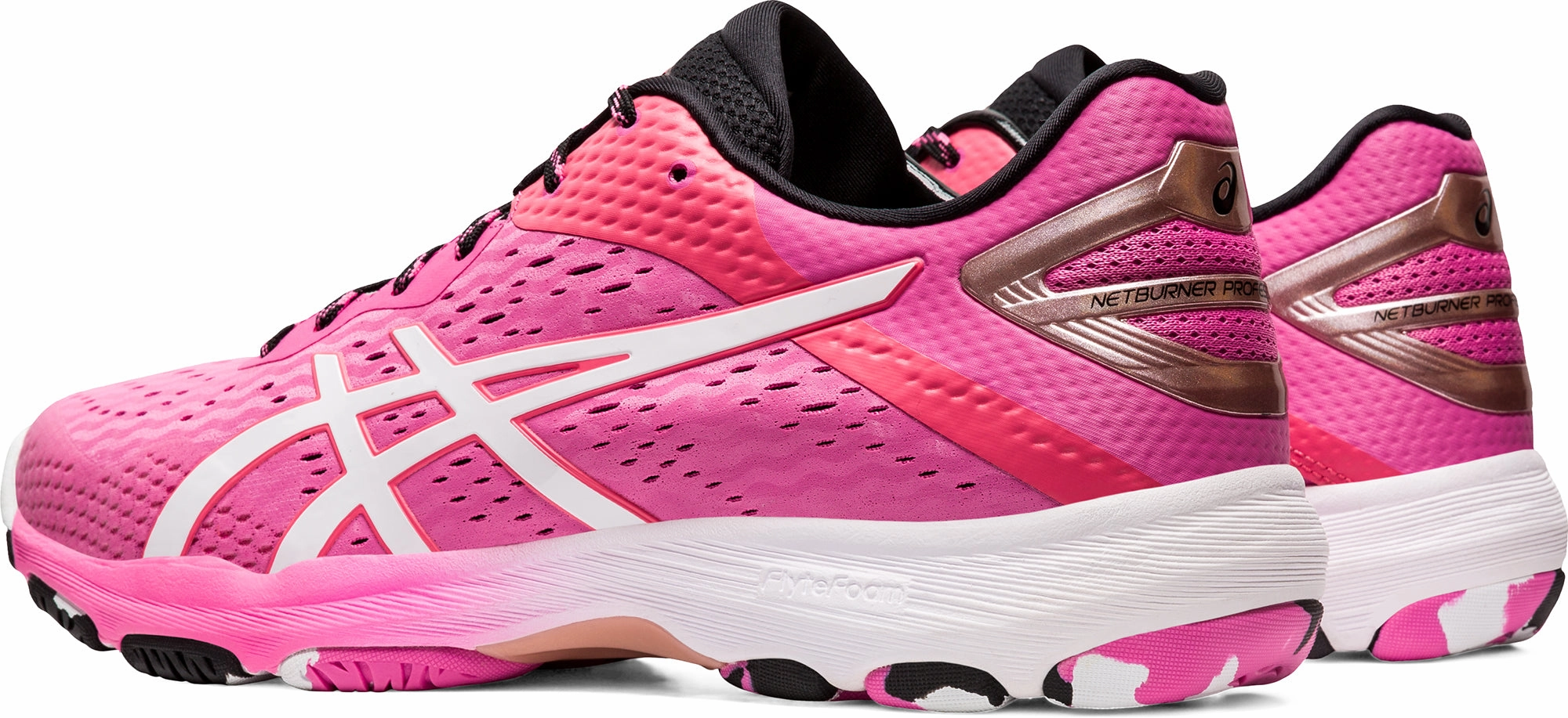 Modern Walk Asics Netburner Professional FF 2 Womens Netball Shoes - Pink