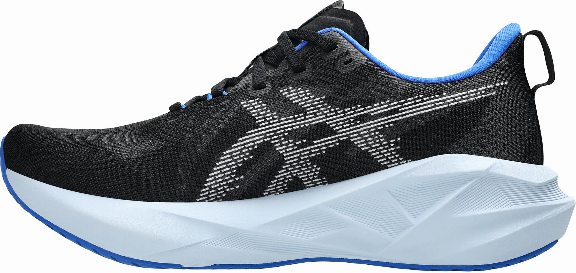 Asics NovaBlast 5 Mens Running Shoes - Black Sock Liner Tech