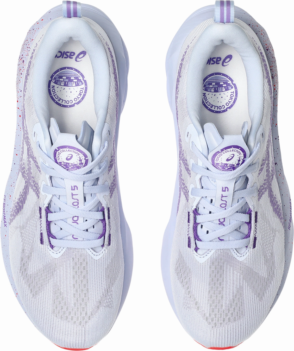 Dynamic support Slip Resistant Tread Pattern Asics NovaBlast 5 Tokyo Mens Running Shoes - Blue