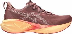 Recycled Rubber Outsole Seamless Fit Asics NovaBlast 5 Womens Running Shoes - Red